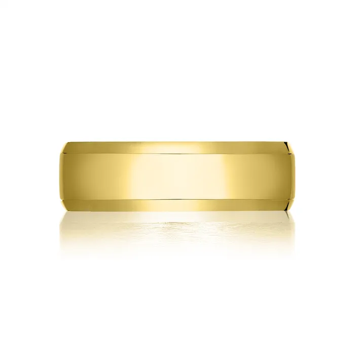 Rings Tacori Sculpted Crescent 18K Yellow Gold Beveled Edge Polished Mens Wedding Band 7mm Tacori Rings Tacori Sculpted Crescent 18K Yellow Gold Beveled Edge Polished Mens Wedding Band 7mm Tacori
