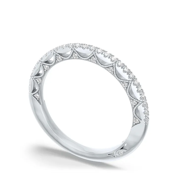 Rings Tacori Tacori 18K White Gold 17mm Diamond Band