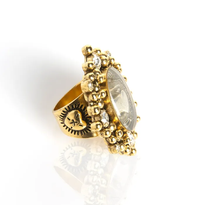 Rings Virgins Saints Angels Oval Cloister Sacred Heart Ring