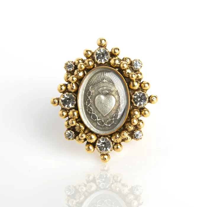 Rings Virgins Saints Angels Oval Cloister Sacred Heart Ring Rings Virgins Saints Angels Oval Cloister Sacred Heart Ring