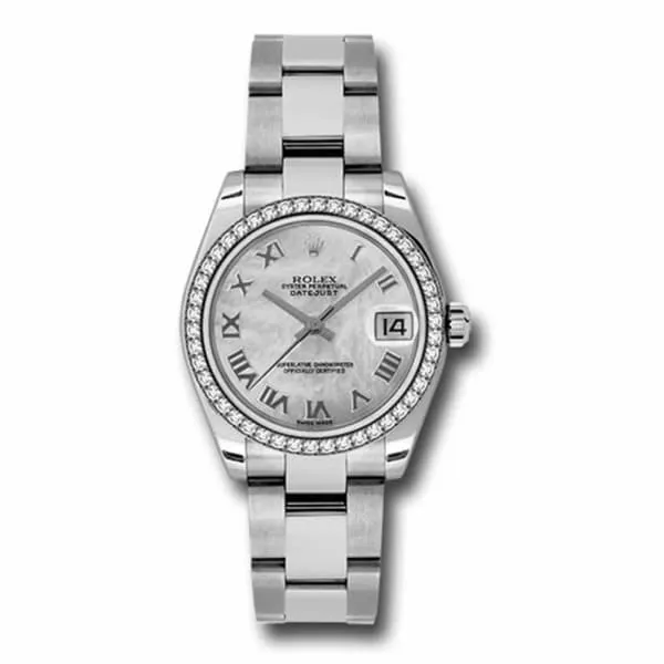 Rolex Bracelets Rolex Datejust 31mm Ref 1783840022 White Mother of Pearl Dial Diamond Bezel Stainless Steel Oyster Bracelet Womens Watch Rolex Bracelets Rolex Datejust 31mm Ref 1783840022 White Mother of Pearl Dial Diamond Bezel Stainless Steel Oyster Bracelet Womens Watch