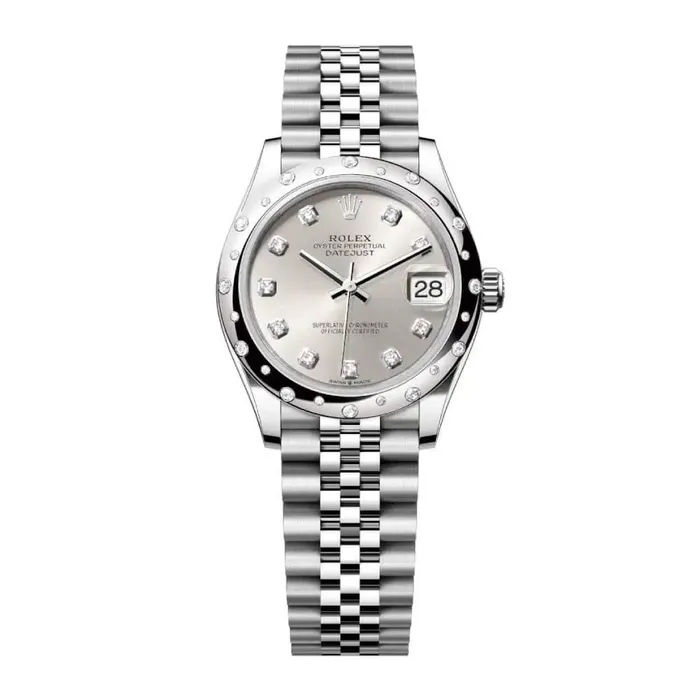 Rolex Bracelets Rolex Datejust 31mm Ref 278344rbr0032 Silver Diamond Dial Diamond Bezel Stainless Steel Jubilee Bracelet Womens Watch Rolex Bracelets Rolex Datejust 31mm Ref 278344rbr0032 Silver Diamond Dial Diamond Bezel Stainless Steel Jubilee Bracelet Womens Watch