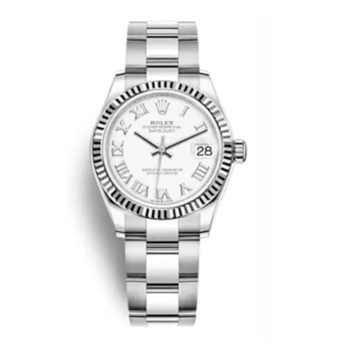 Rolex Datejust 31mm Ref 2782740009 White Roman Dial Stainless Steel Oyster Bracelet Womens Watch Rolex Bracelets Rolex Datejust 31mm Ref 2782740009 White Roman Dial Stainless Steel Oyster Bracelet Womens Watch Rolex Bracelets
