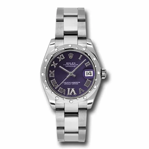 Rolex Rolex Datejust 31mm Ref 1783440016 Purple Dial Diamond Bezel Stainless Steel Oyster Bracelet Womens Watch Bracelets Rolex Rolex Datejust 31mm Ref 1783440016 Purple Dial Diamond Bezel Stainless Steel Oyster Bracelet Womens Watch Bracelets
