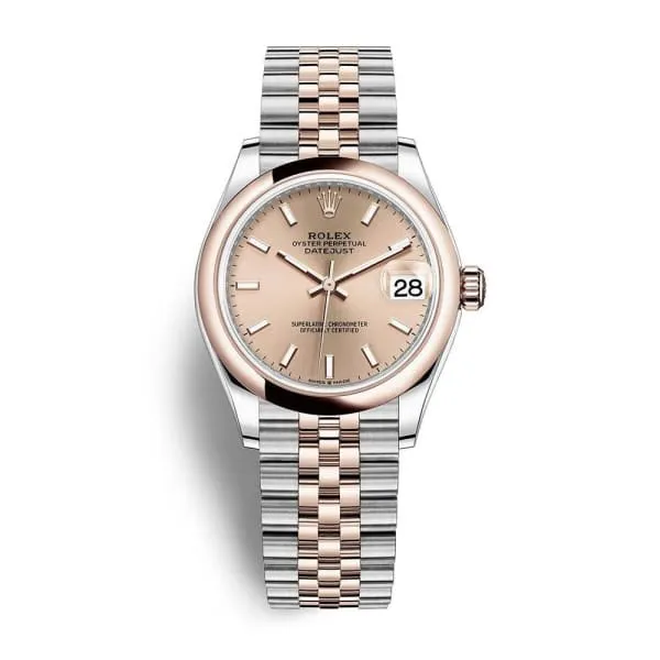 Rolex Rolex Datejust 31mm Ref 2782410010 Rose Stick Dial Two Tone Stainless Steel 18K Rose Gold Jubilee Bracelet Womens Watch Bracelets Rolex Rolex Datejust 31mm Ref 2782410010 Rose Stick Dial Two Tone Stainless Steel 18K Rose Gold Jubilee Bracelet Womens Watch Bracelets