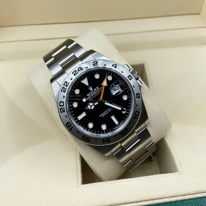 Rolex Rolex Explorer II 42mm Ref 2265700002 Black Dial Stainless Steel Oyster Bracelet Watch Bracelets