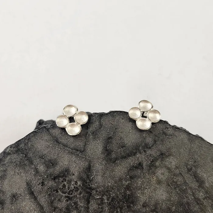 Sarah Richardson Jewelry Earrings Clover Pod Sterling Silver Earrings