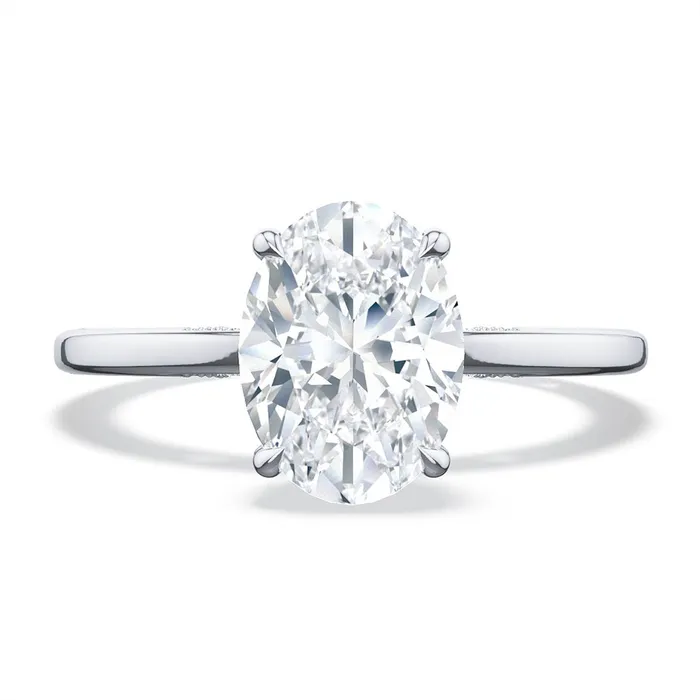 Tacori 18K White Gold HiPolish Semi Mount Ring Tacori Rings