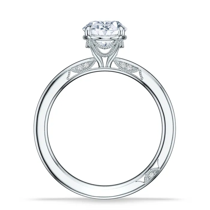Tacori 18K White Gold HiPolish Semi Mount Ring Tacori Rings