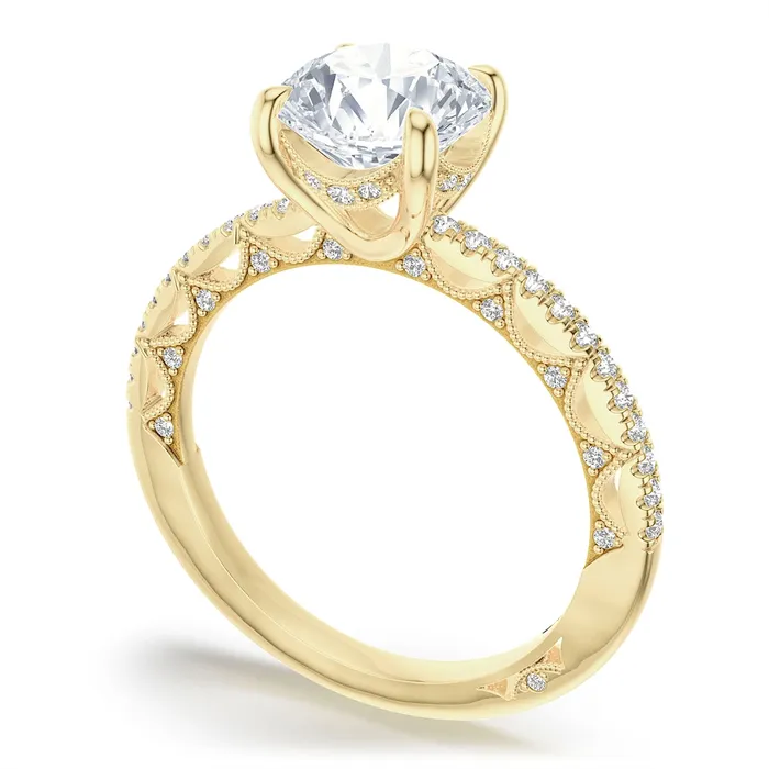 Tacori Rings Tacori 18K Yellow Gold Semi Mount Diamond Ring