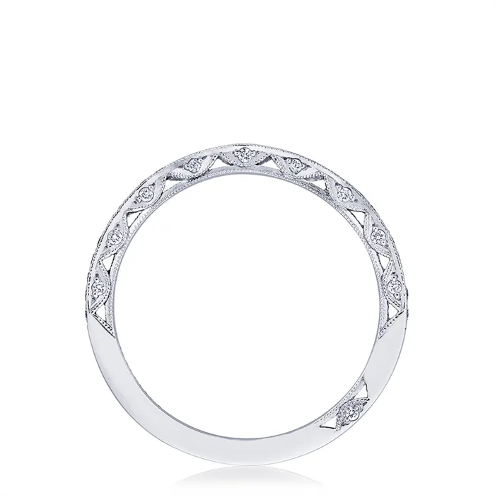 Tacori Rings Tacori Classic Crescent 18K White Gold Curved Diamond Band