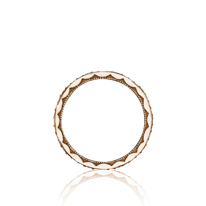 Tacori Rings Tacori Sculpted Crescent 18K Rose Gold Eternity Diamond Wedding Band 2mm Pretty in Pink Tacori Rings Tacori Sculpted Crescent 18K Rose Gold Eternity Diamond Wedding Band 2mm Pretty in Pink