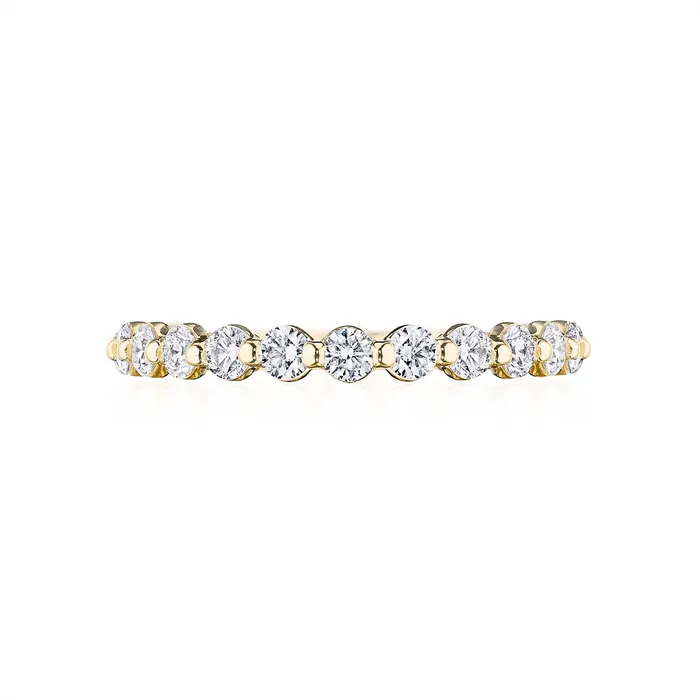 Tacori Sculpted Crescent 18K Yellow Gold Diamond Band Tacori Rings