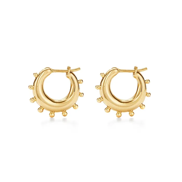 Temple St Clair Earrings Temple St Clair Yoga Hoop Earrings