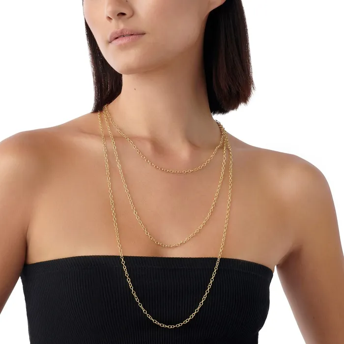 Temple St Clair Extra Small Oval Chain Necklace Temple St Clair Necklaces