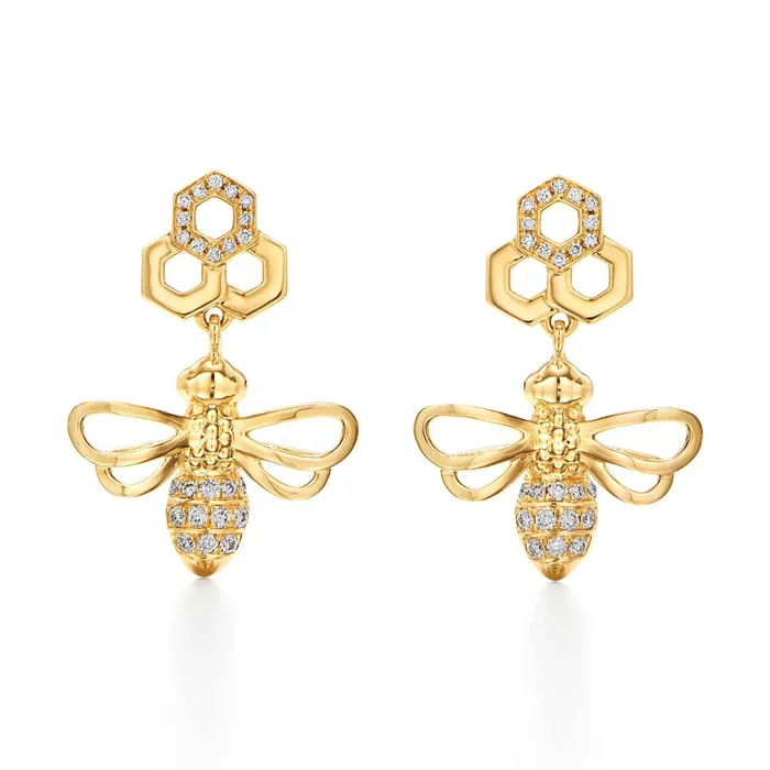 Temple St Clair Temple St Clair Bee Drop Earrings Earrings