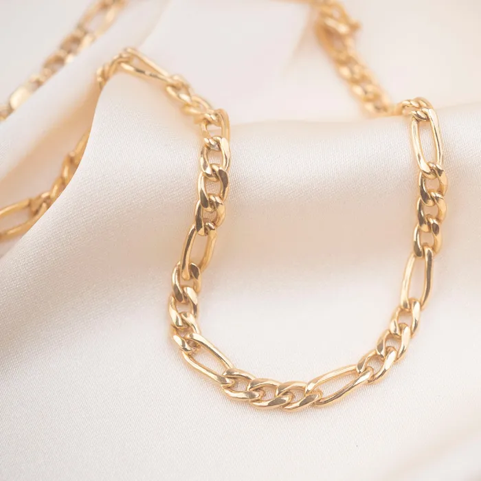 TheRoseGypsy Gold Filled Thick Figaro Necklace Necklaces