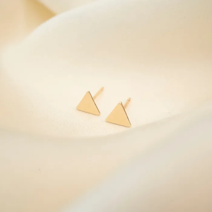 TheRoseGypsy PreStyled Sets Gold Filled Triangle Studs