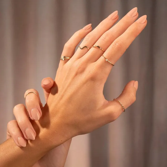 TheRoseGypsy Rings Gold Filled Barrel Wave Ring