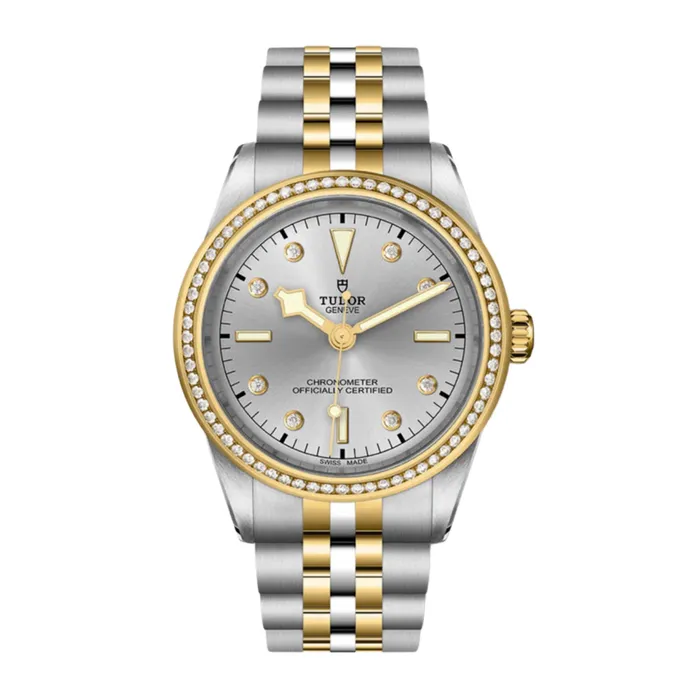 Tudor Black Bay 39mm Watch Ref M796730006 Silver Diamond Index Dial 18K Yellow Gold Diamond Bezel Two Tone Stainless Steel and 18K Yellow Gold Bracelet Tudor Bracelets Tudor Black Bay 39mm Watch Ref M796730006 Silver Diamond Index Dial 18K Yellow Gold Diamond Bezel Two Tone Stainless Steel and 18K Yellow Gold Bracelet Tudor Bracelets
