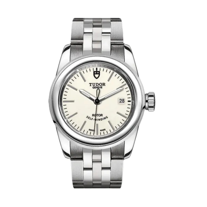 Tudor Glamour Date 26mm Watch Ref M510000027 Opaline Index Dial Stainless Steel Bracelet Tudor Bracelets Tudor Glamour Date 26mm Watch Ref M510000027 Opaline Index Dial Stainless Steel Bracelet Tudor Bracelets