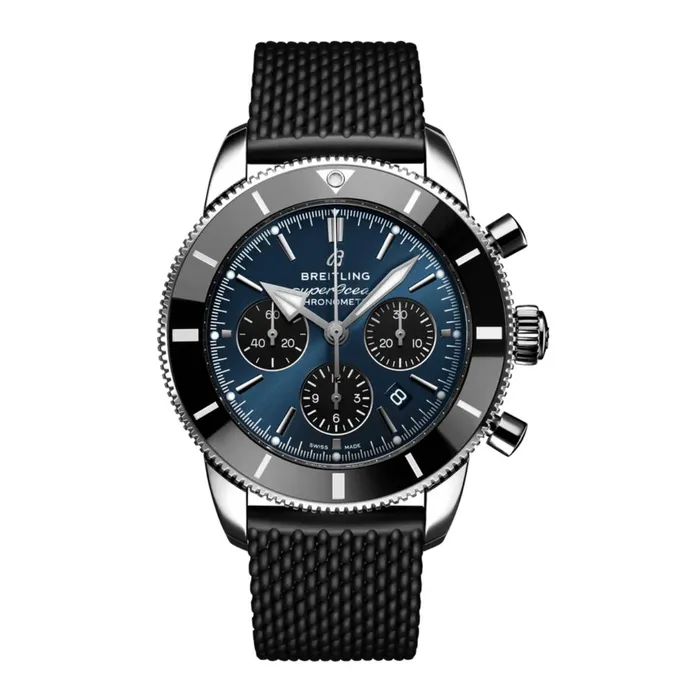 Watches Breitling Breitling Superocean Heritage B01 Chronograph 44 Stainless Steel 44mm Blue dial Watch AB0162121C1S1 Watches Breitling Breitling Superocean Heritage B01 Chronograph 44 Stainless Steel 44mm Blue dial Watch AB0162121C1S1